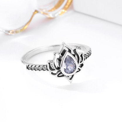Fuck It and Begin Again Lotus Ring