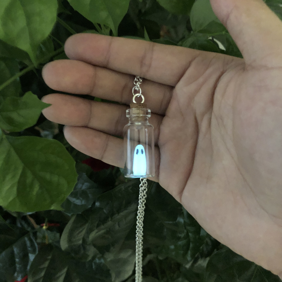 Luminous Ghost Bottle Necklace
