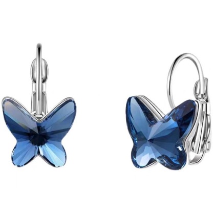 All You Have To Do Is Fly Blue Butterfly Crystal Bracelet