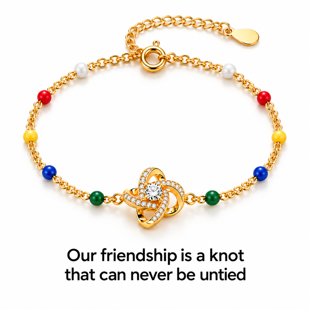 Our friendship is a knot that can never be untied Knot Bracelet