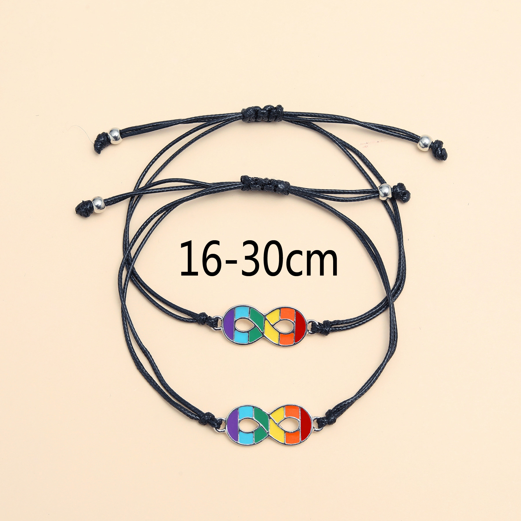 Infinity Love Rainbow Card Bracelet