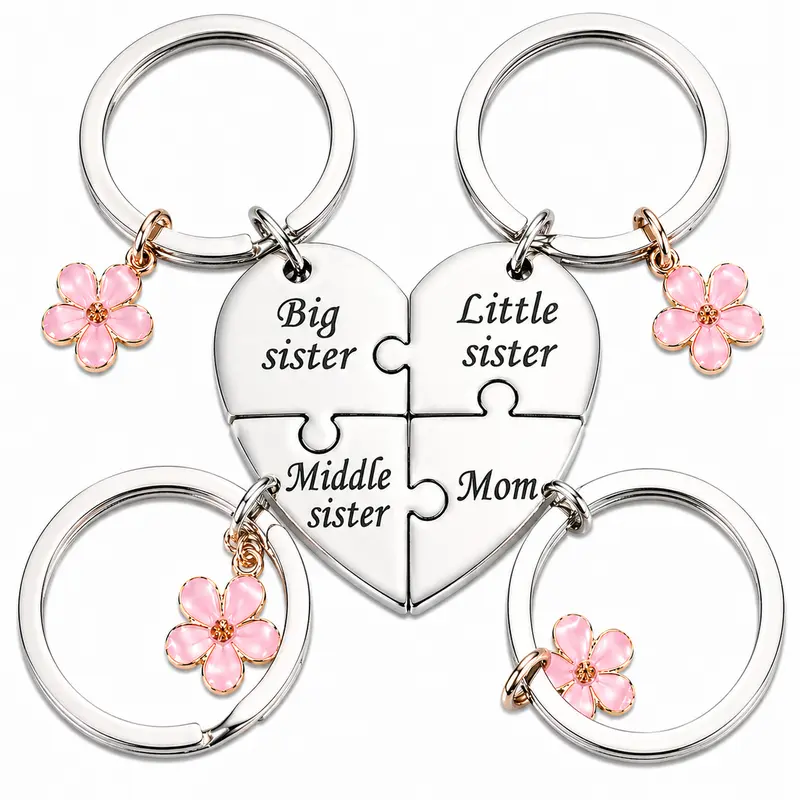 Mother Daughter Keychain Set