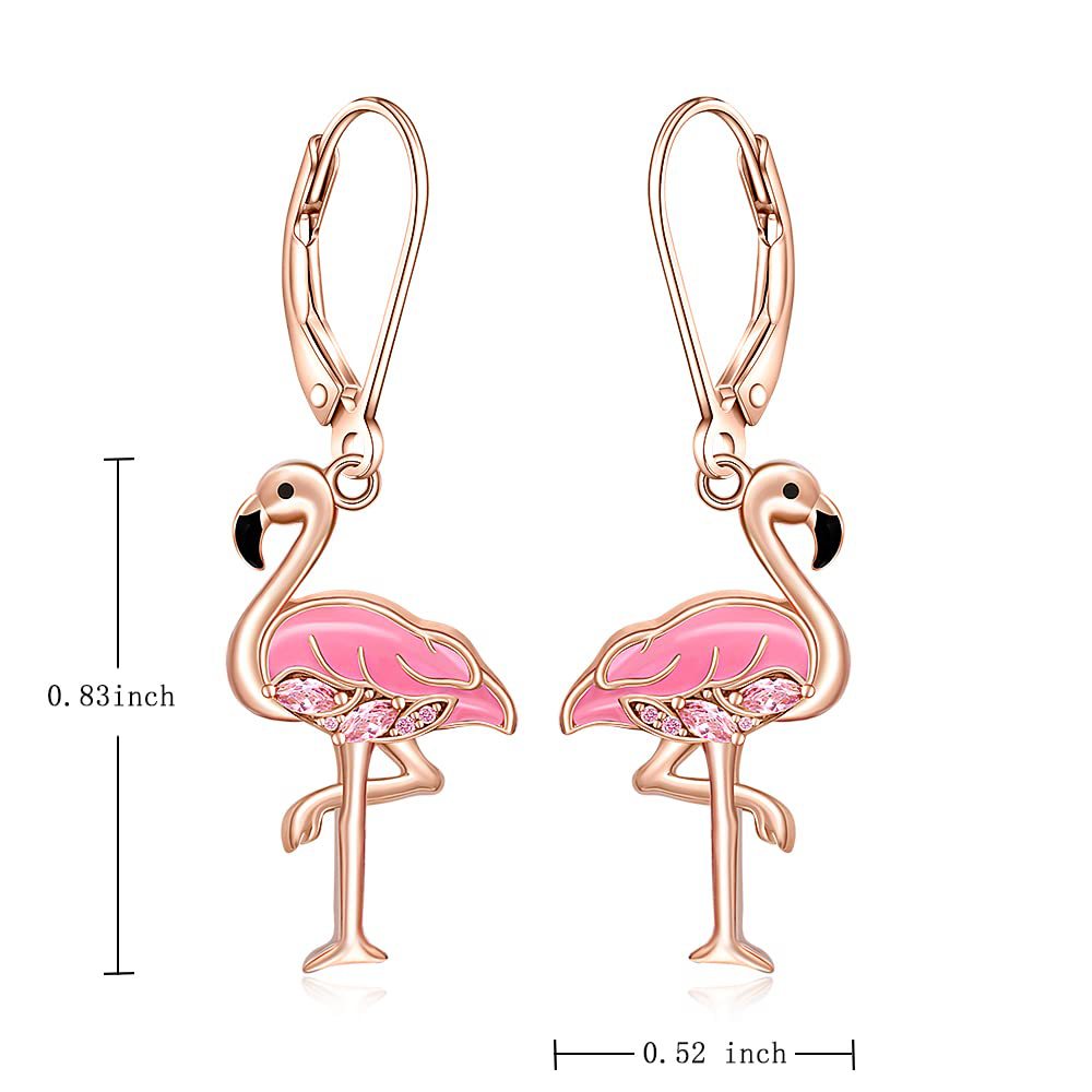 Flamingo Enamed Earrings