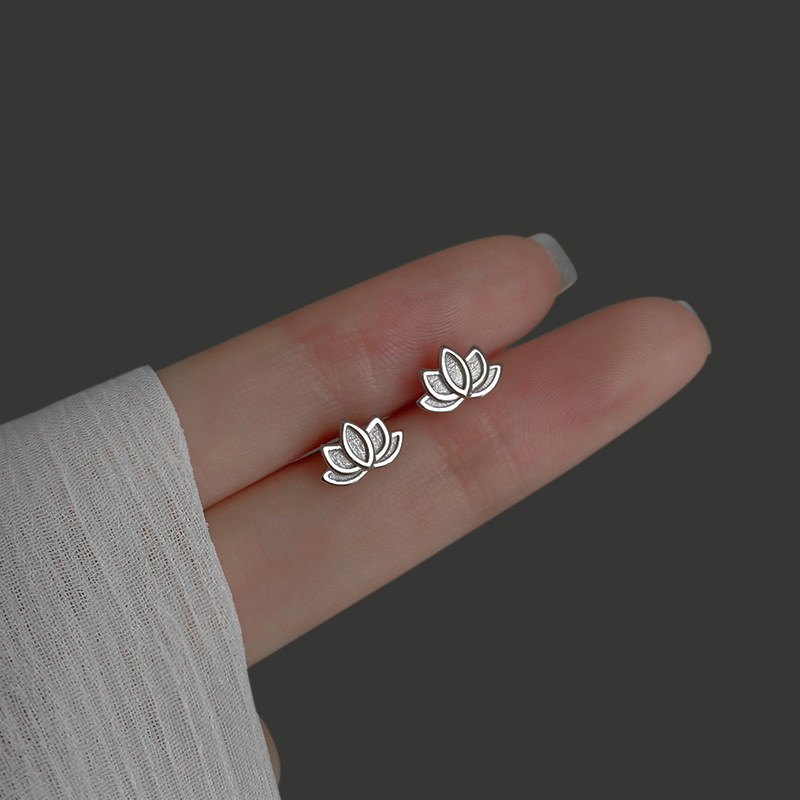 Dainty Lotus Earrings