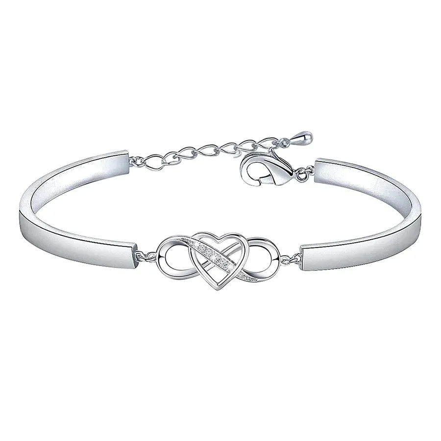 For Love - Forever & Always Yours Infinity Heart Bracelet