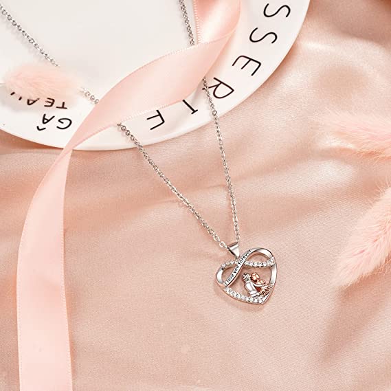 For Niece - S925 You Will Always Have Me And I Will Always Have You Infinity Heart Necklace