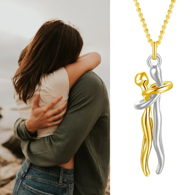 For Love - I Had You & You Had Me Hug Couple Necklace
