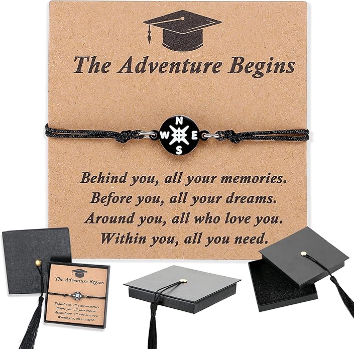 The Adventure Begins Compass Bracelet