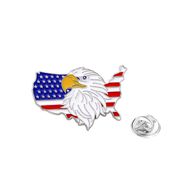 US Flag Circle Pin