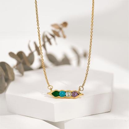  Peanut Birthstone Custom Bracelet