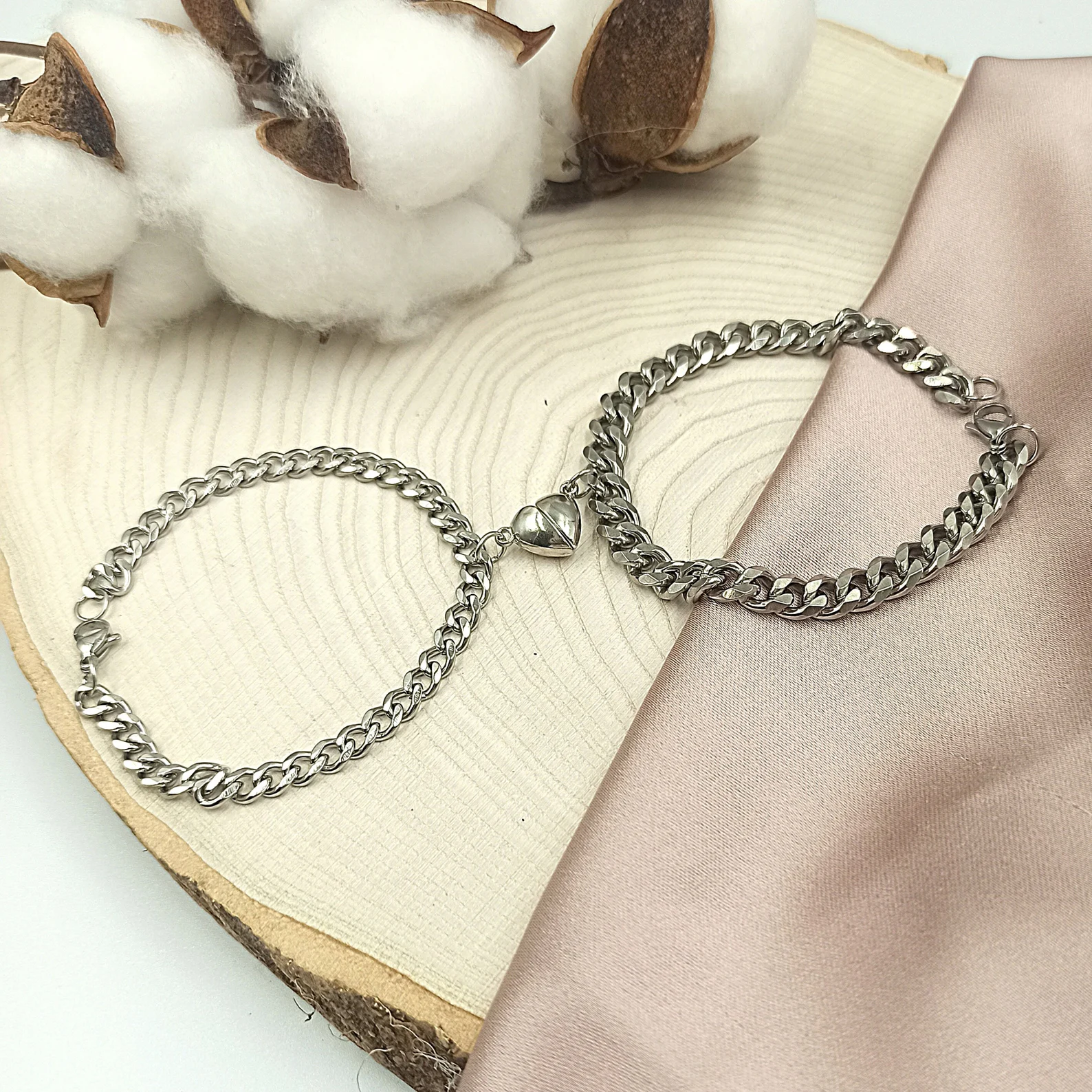For Love - Magnetic Matching Chain Bracelet