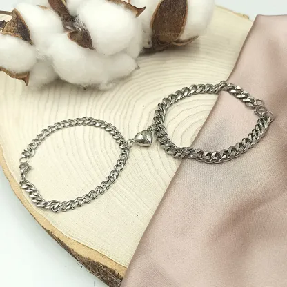 For Love - Magnetic Matching Chain Bracelet