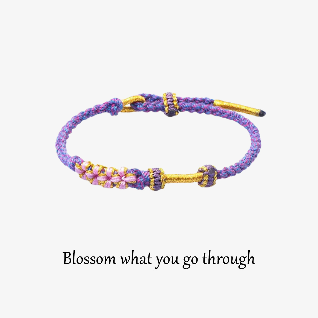 Peach Blossom Braided Bracelet