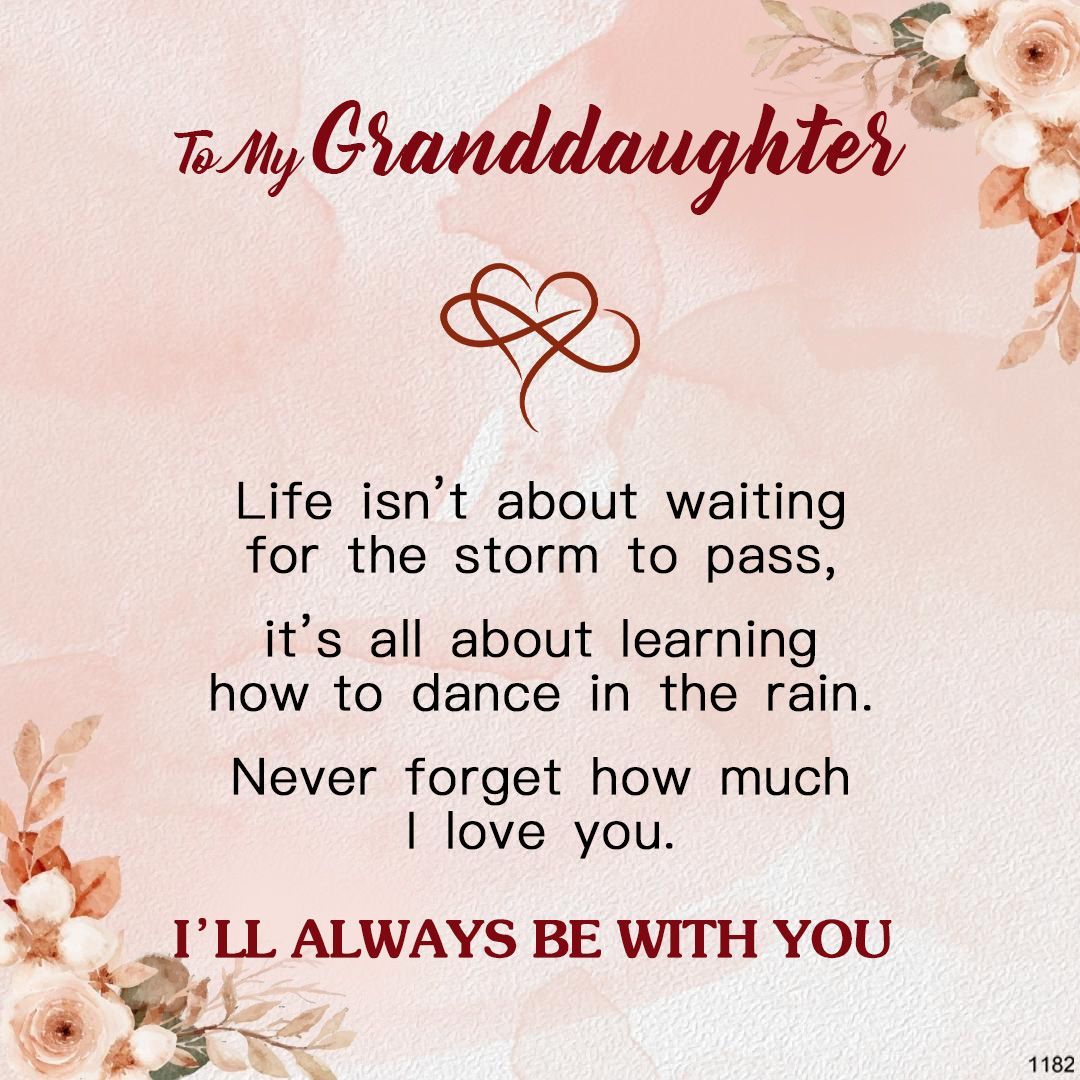 For Granddaughter - Life Is All About Learning How To Dance In The Rain Diamond Knot Bracelet