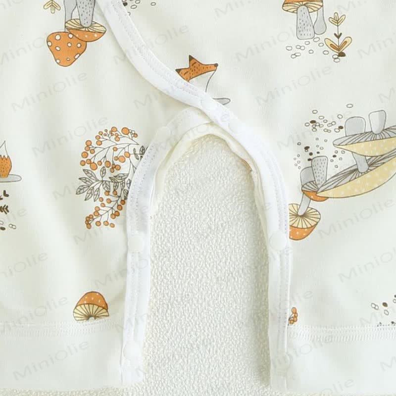 Baby Newborn Fox Kimono Seamless Romper - image 4