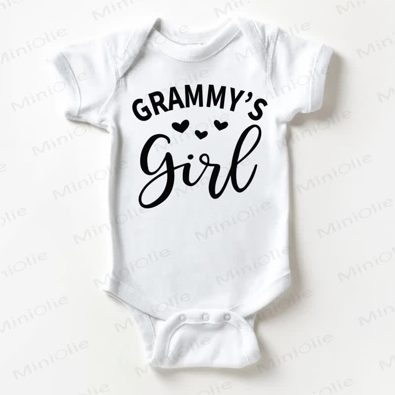 GRAMMY'S GIRL Baby Slogan White Bodysuit - White - 18-24M - image 1