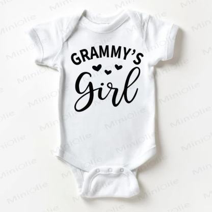GRAMMY'S GIRL Baby Slogan White Bodysuit - White - 18-24M - image 1