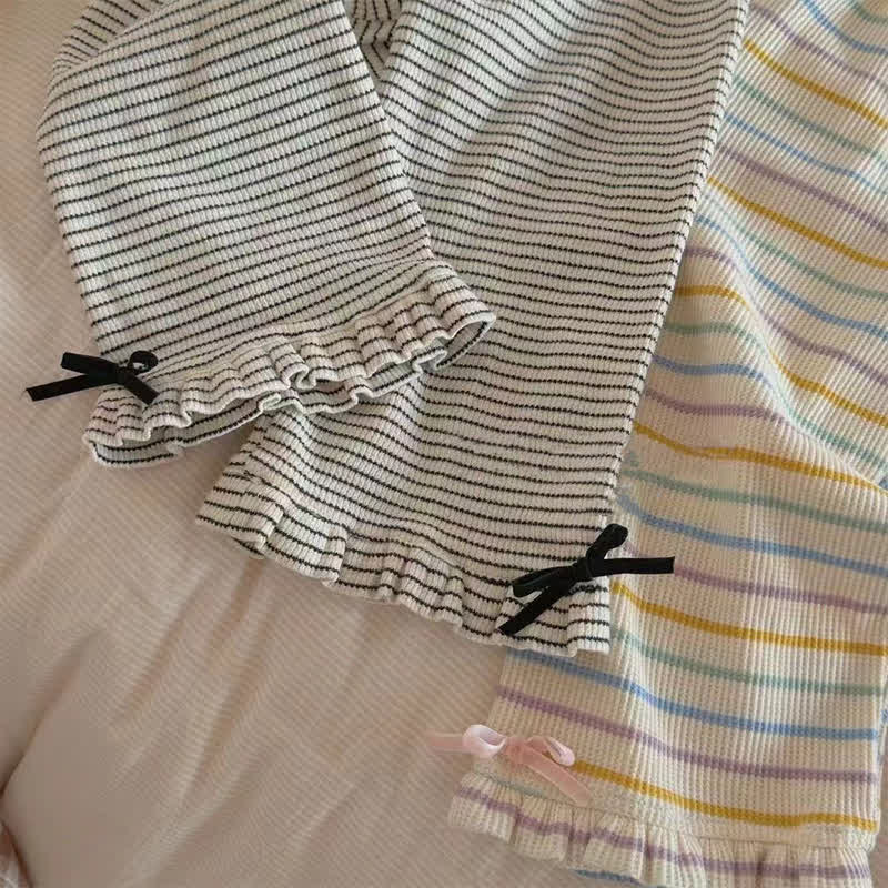 Toddler Lovely Striped Bow Pants - image 4