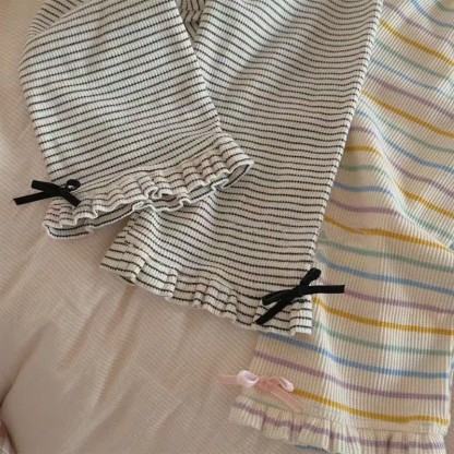 Toddler Lovely Striped Bow Pants - image 4