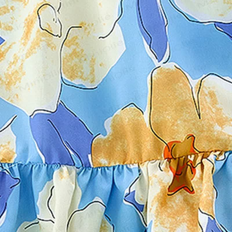 Toddler Girls Lace Floral Sleeveless Dress - image 6