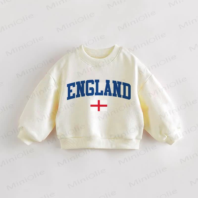 ENGLAND Baby Toddler Cream Sweatshirt - Cream - 3-5T - image 1