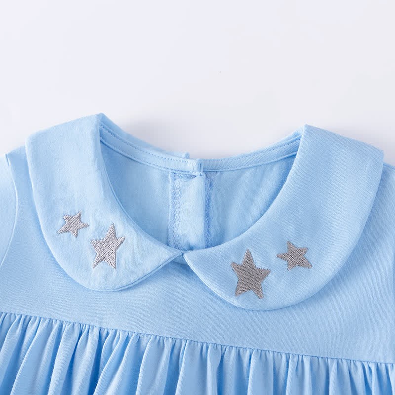 Toddler Blue Star Mouse Polo Dress - image 3