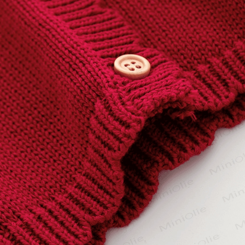 Baby Red Cardigan/Dress with headband - image 13