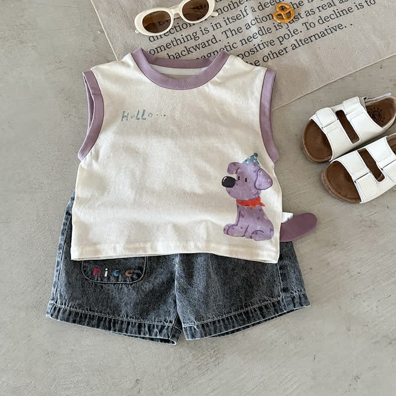 Baby Cute Animal Beige Tank Top - image 12