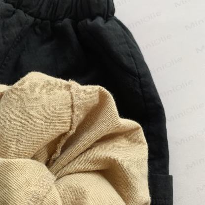 Toddler Solid Color Jogger Worker Pants - image 6