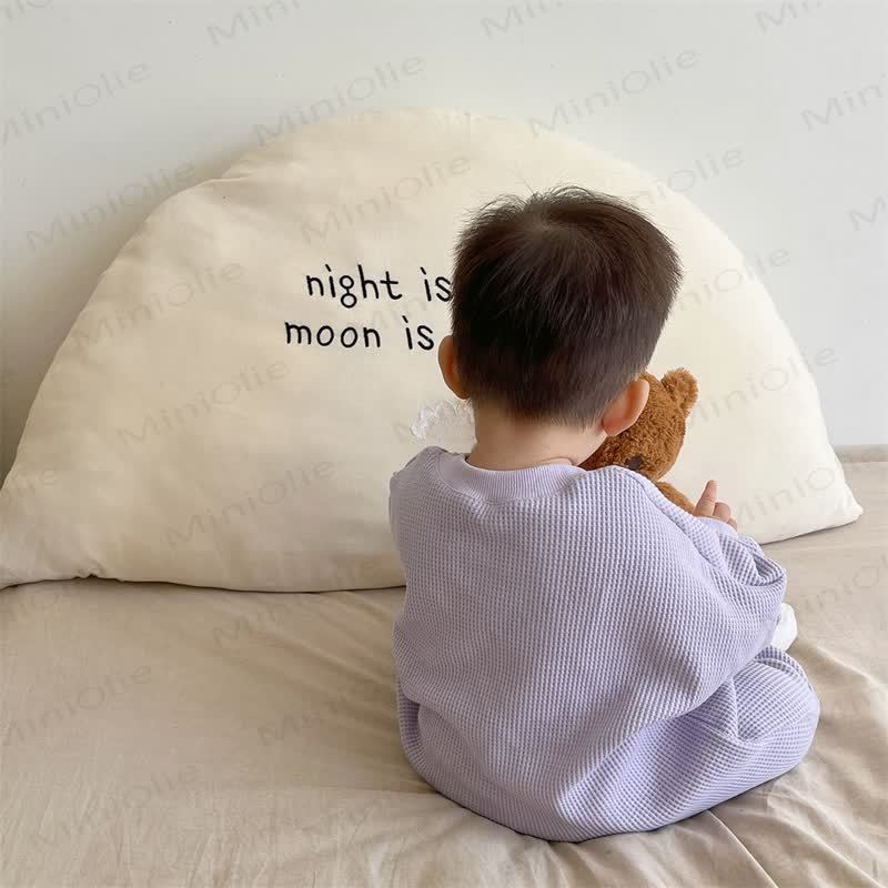 Baby Neutral Solid Color Casual Romper  - image 5