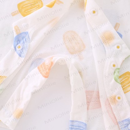 Baby Cotton White Short Sleeves Romper - image 12