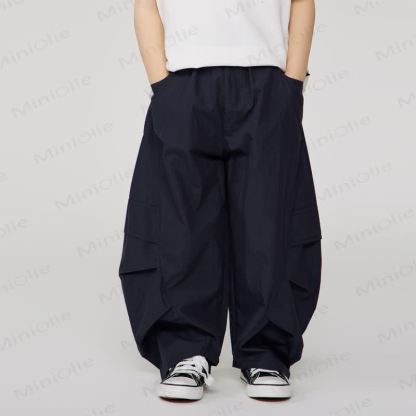 Kid Boy Plain Worker Loose Pants - Dark Blue - 14Y - image 25
