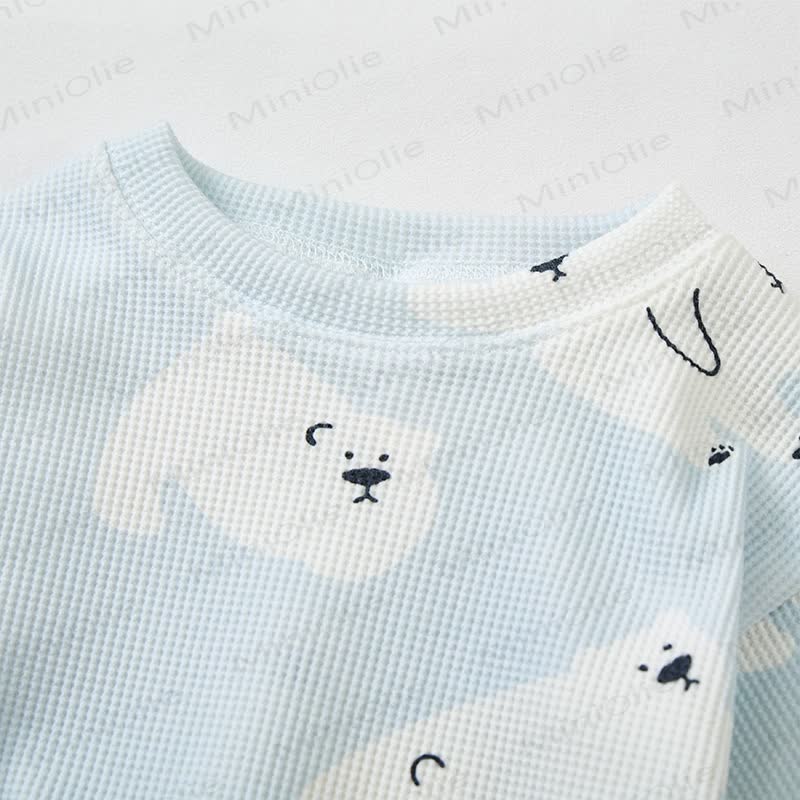 Baby Bear Blue Waffle 2-piece Set - image 4
