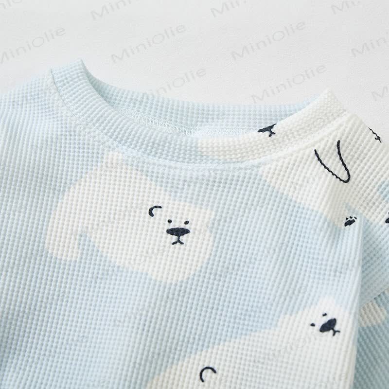 Baby Bear Blue Waffle 2-piece Set - image 4