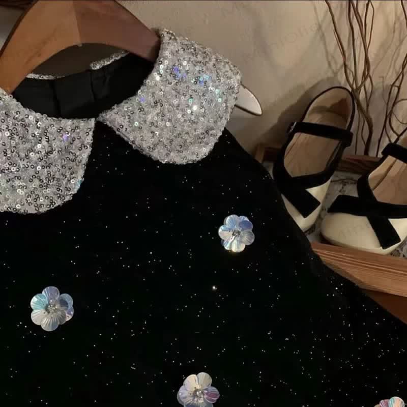 Toddler Girl Flower Baby Collar Sleeveless Dress - image 4