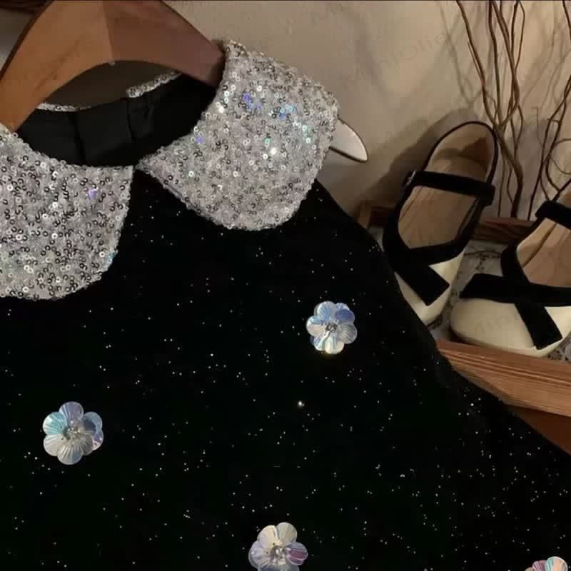 Toddler Girl Flower Baby Collar Sleeveless Dress - image 4