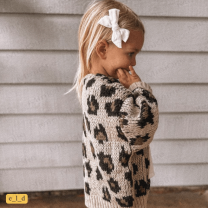 Toddler Leopard Print Knitted Cardigan - image 5