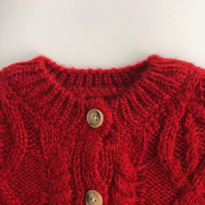 Kid Christmas Knitted Cardigan Sweater - image 2