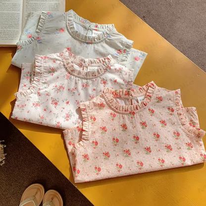 Kid Girl Roses Printed Tank Top - image 4