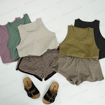 Toddler Solid Color Simple Tank Top - image 13