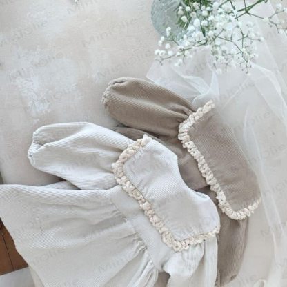 Baby Girl Peter Pan Collar Corduroy Dress - image 4