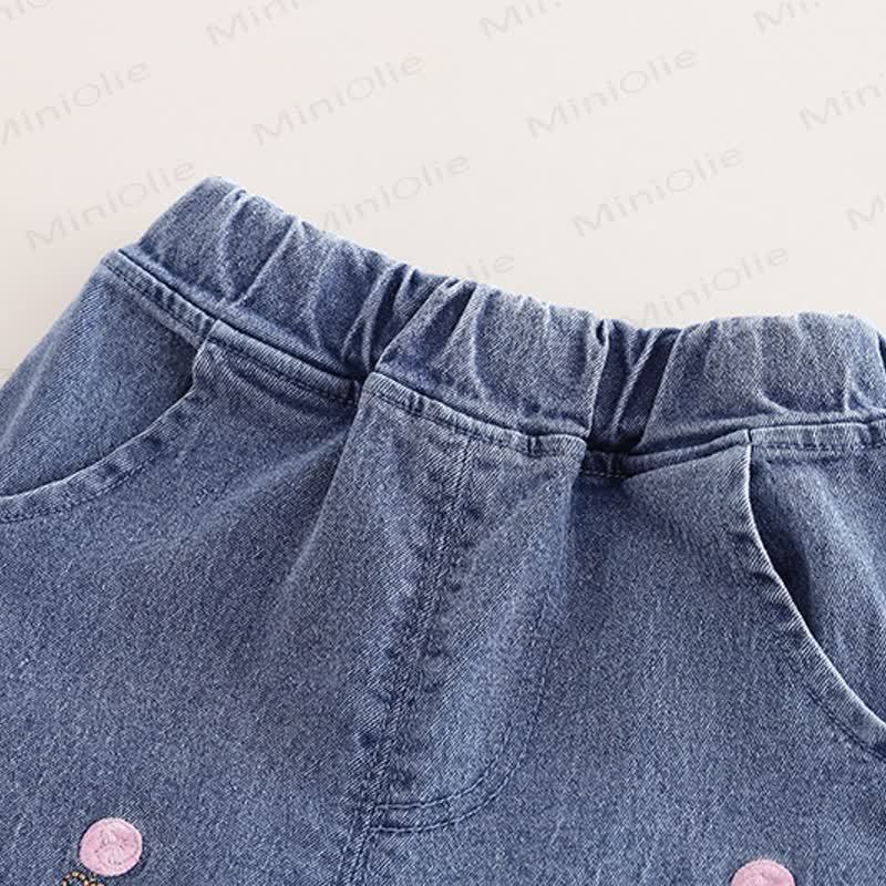 Baby Toddler Girl Love Sweater/Denim Pants 2-Piece Set - image 11