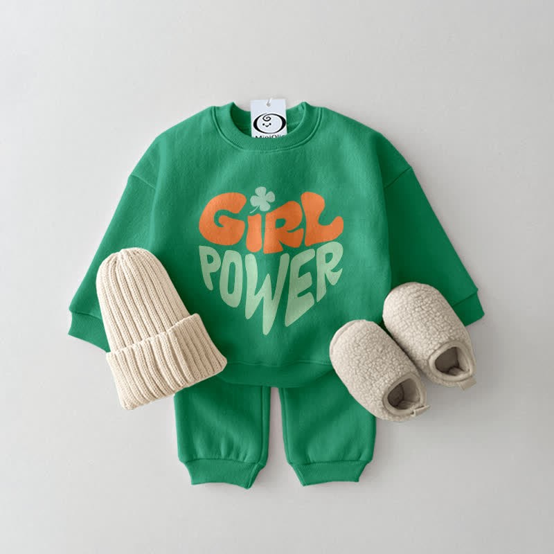 GIRL POWER Baby 2-Piece Casual Set - Green - 2-3T - image 3