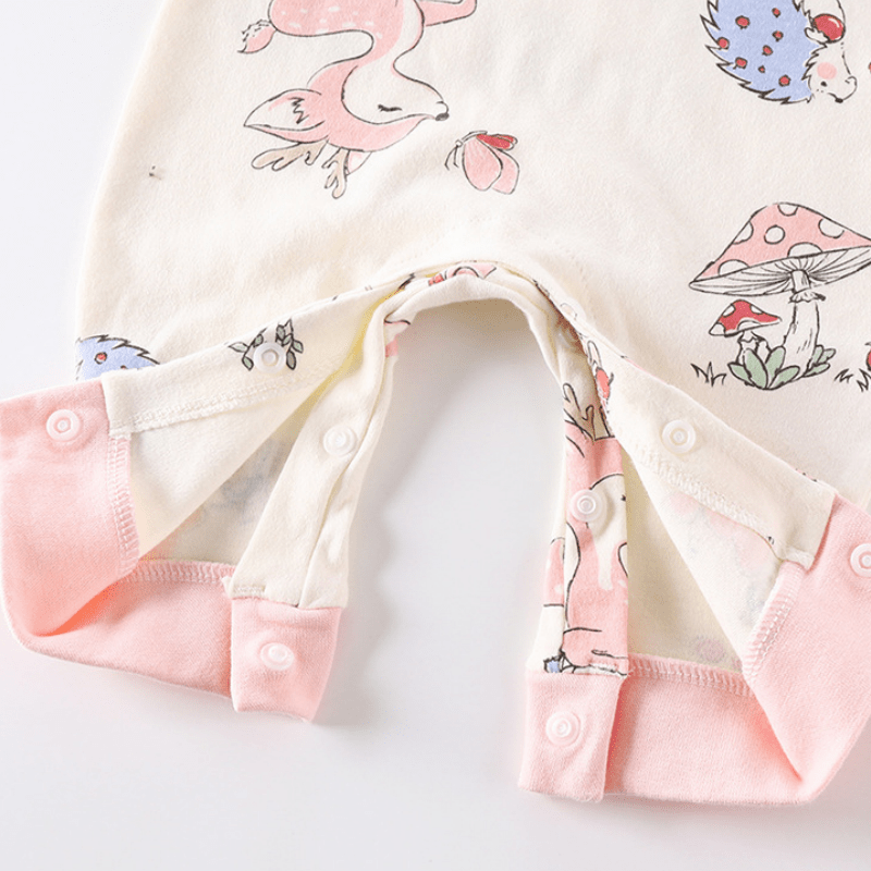 Baby Cute Animals Contrast Color Romper - image 11