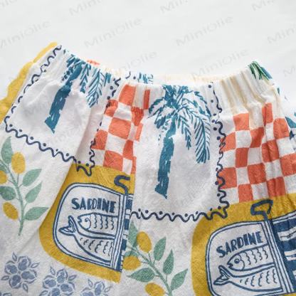 Baby Toddler Food Print Shirt and Shorts 2-piece Set - image 5