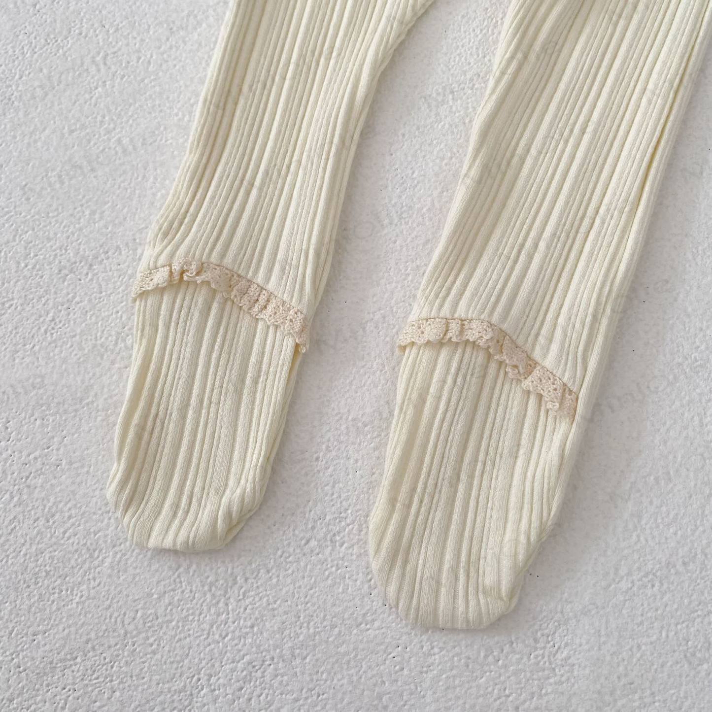 Baby Toddler Girl Solid Color Lace Leggings - image 10