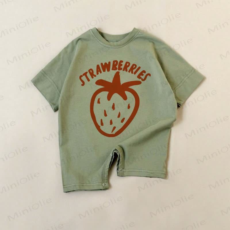 STRAWBERRIES Baby Green Romper - Green - 18-24M - image 1
