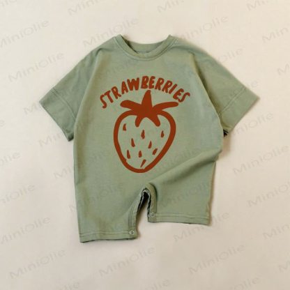 STRAWBERRIES Baby Green Romper - Green - 18-24M - image 1