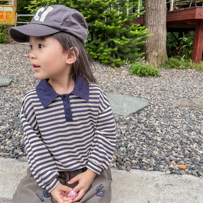 Toddler Polo Striped Casual Soft T-shirt - image 4