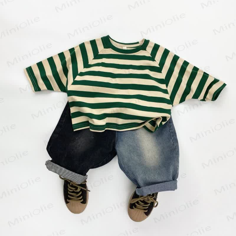 Baby Toddler Denim Color Block Pants  - image 5